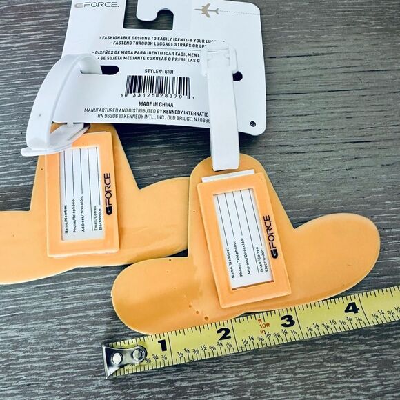 Mexican Fiesta Sombrero Multicolor Travel Luggage ID Tags Set - Picture 2 of 2